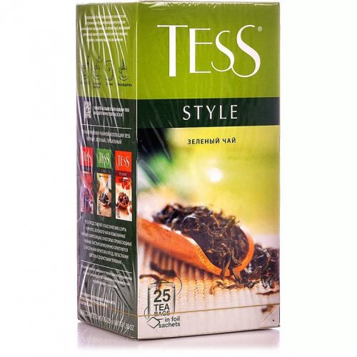 ЧАЙ МО Tess  Стайл 25 пак. х 2 гр. зеленый (10) (1179)