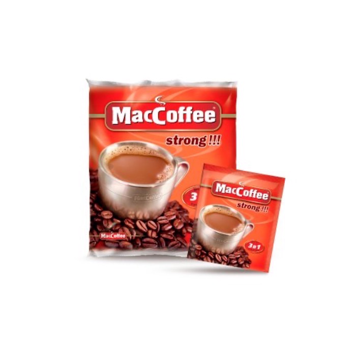 Кофе 3 в 1 MacCoffe Strong (крепкий) 16 гр. х 50 пак. (10) ЖЦ