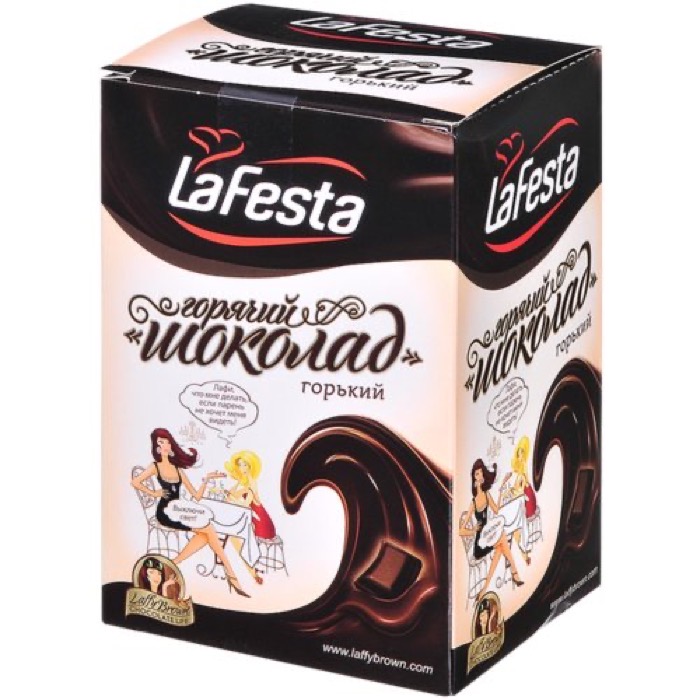 LA FESTA Горячий шоколад Горький 22 гр.*10 пак. (6)