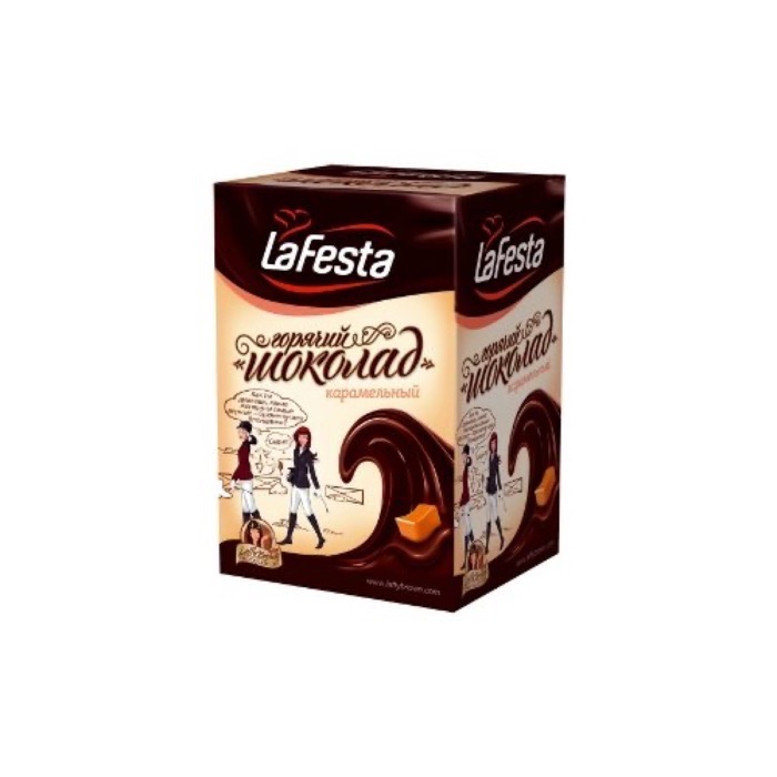 LA FESTA Горячий шоколад Карамель 22 гр.*10 пак. (6)