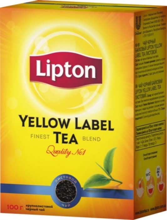 Купить Чай Lipton 100 гр лист (40) мелким оптом и в розницу в Москве ...