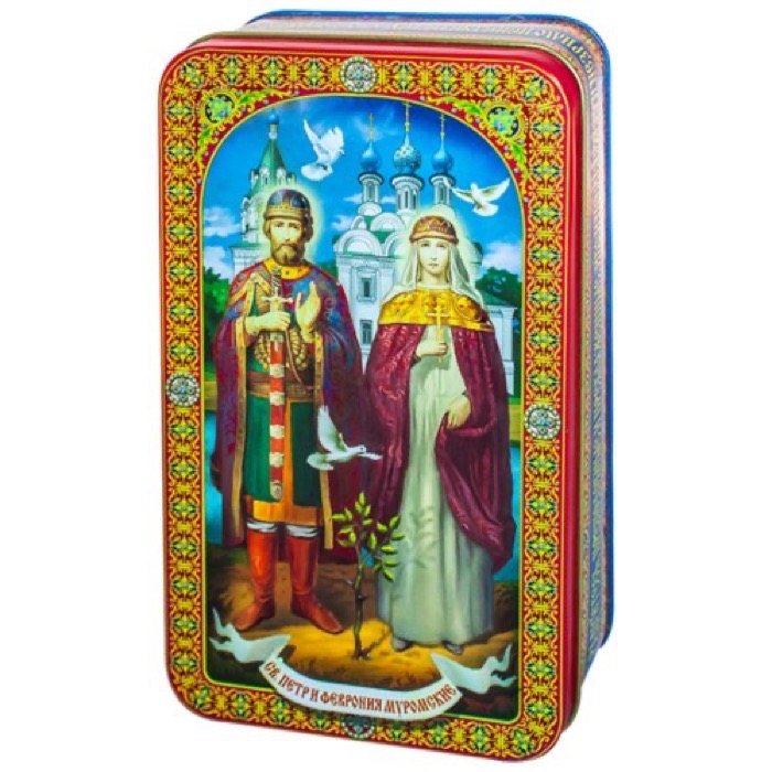 Святые Петр и Феврония 100 гр. черный ж/б (12)