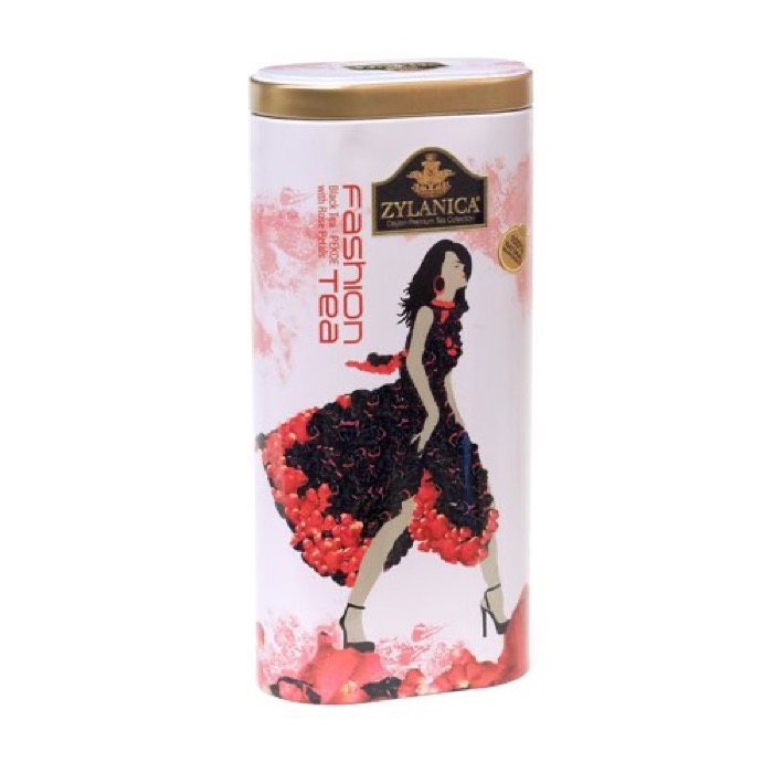 Fashion Collection Pekoe черн. с лепестками роз (Rose), 100 гр. ж/б (12)