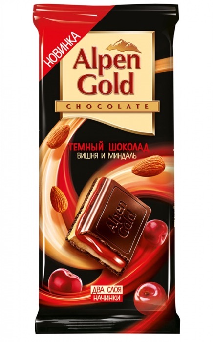 Отзывы об Альпен Гольде со вкусом черного и белого шоколада: состав, бжу, калорийность, вес плитки