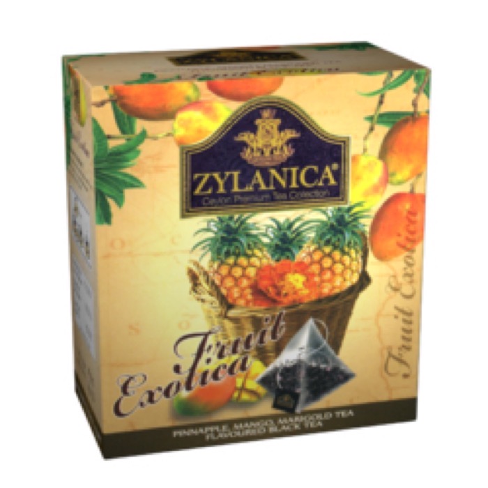 пирамидки Fruit Exotica 20 пак.*2 гр. черный с ананасом,манго,лепестками календулы (12)