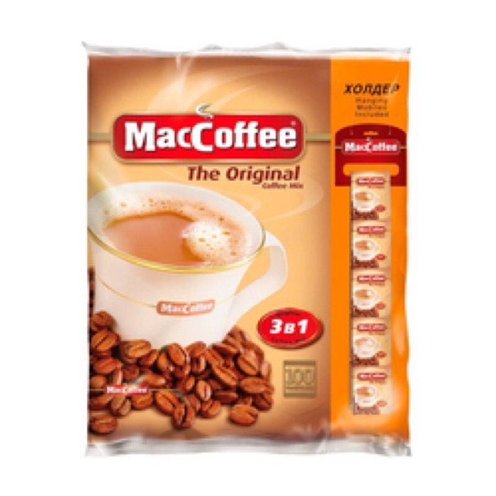 Кофе 3 в 1 MacCoffe Original 20 гр. х 100 пак. на ленте (10)/ в пал.18 **