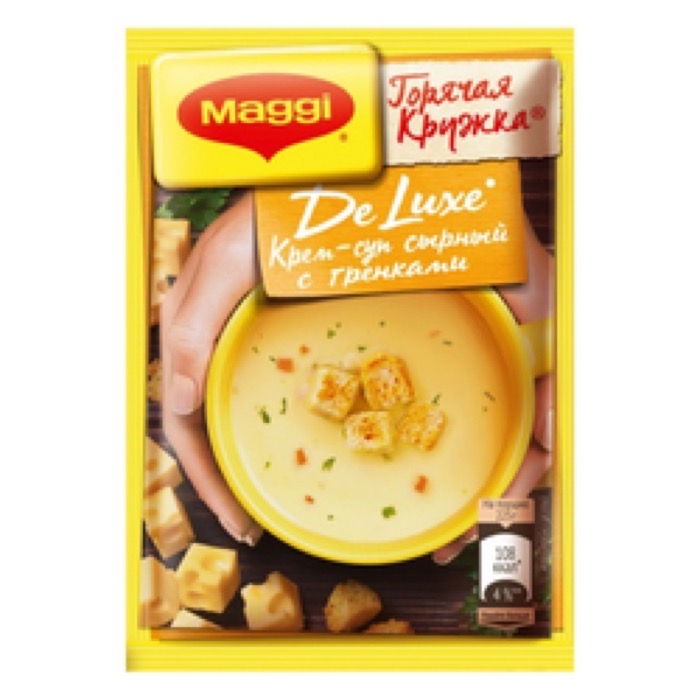Суп ГК Де Люкс Крем-суп сырный с гренками 25 гр. (30) (860)