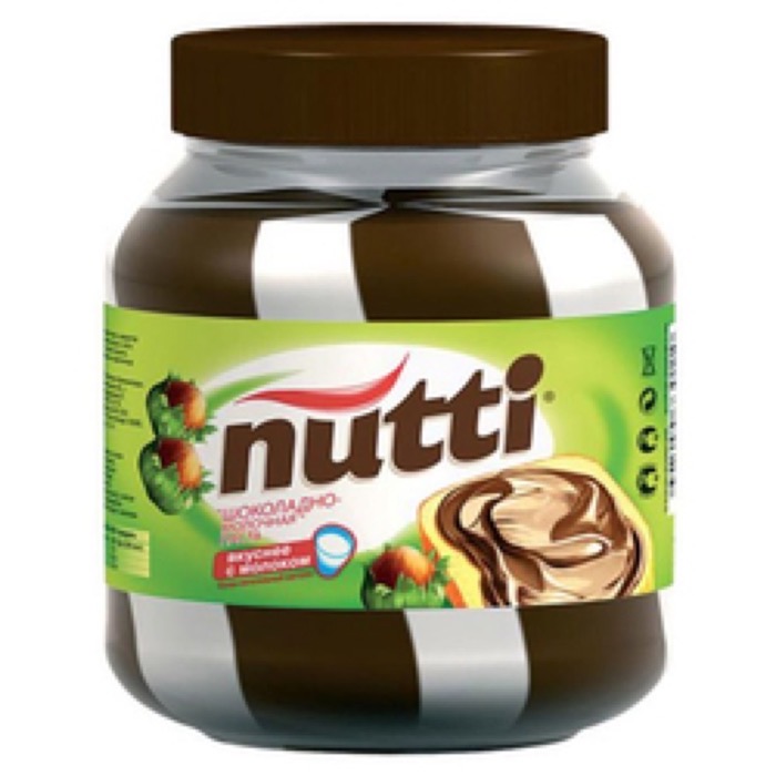 Шоколадно-молочная паста Nutti 330 гр., ст. (12)