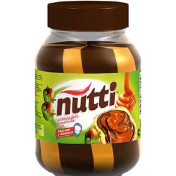 Шоколадно-карамельная паста Nutti 330 гр., ст. (12)
