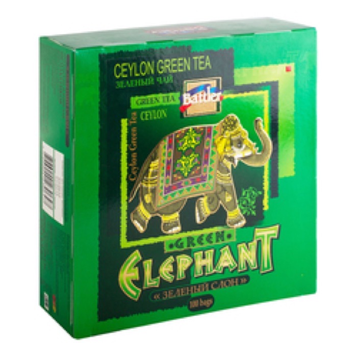Зелёный Слон (3175) 100 пак.*2 гр. зеленый (6) ШЛ