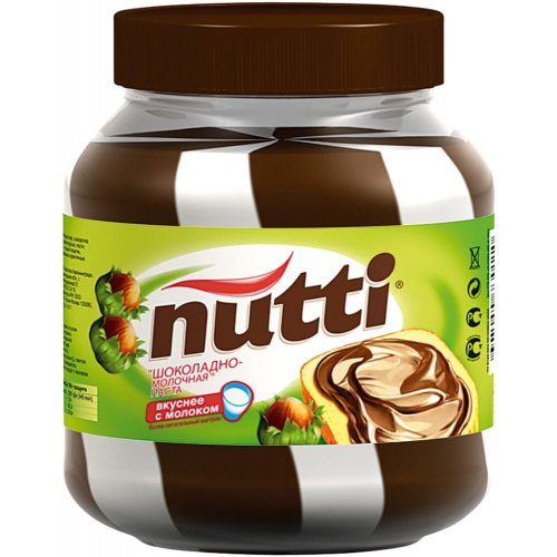 Шоколадно-молочная паста Nutti 700 гр., ст. (9)