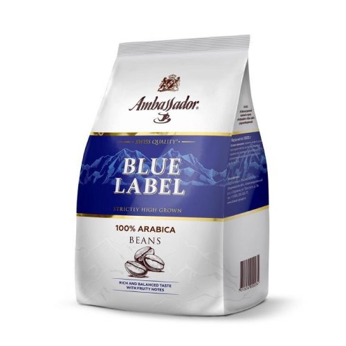 Ambassador Blue Label 1000 гр. зерно пакет (6)