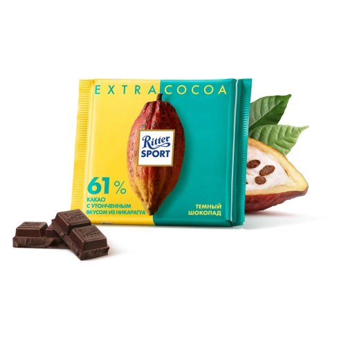 Темный 61% какао с утонченным вкусом из Никарагуа100 гр. (12)/400 (9326)