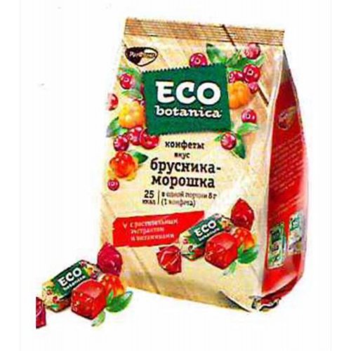 Конфеты желейные ECO-BOTANICA Брусника/Морошка и витам.,200 гр. (10)