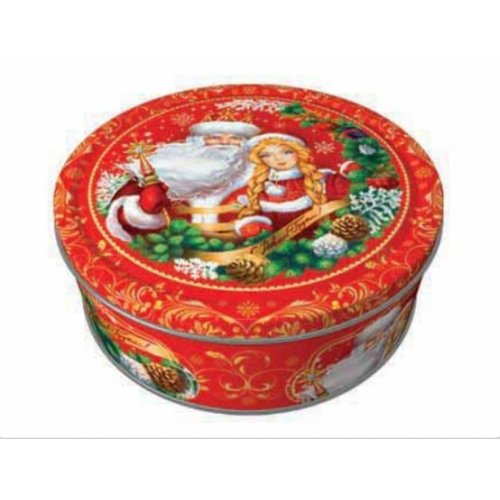 Печенье в жестянной банке REGNUM Новогодняя сказка 400 гр. сдобное со слив.маслом (6) (МС-1-3)