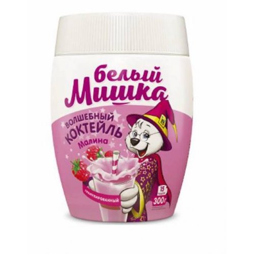 Молочный коктейль малина 300 гр. гран. ПЭТ (12)