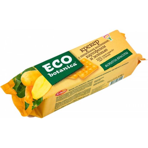 Крекер ECO-BOTANICA с Пищев.волокнами,картофелем и зеленью 175 гр. (20)