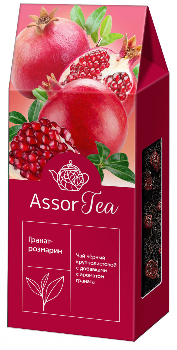 Купить Чай Nadin Гранат-розмарин 100 гр черный с аром граната, картон ...