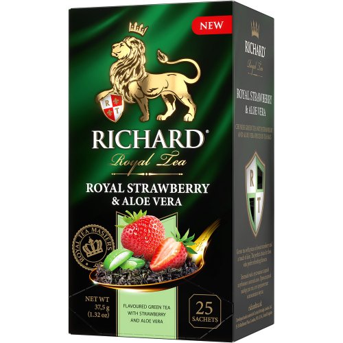 Royal Strawberry & Aloe Vera 25 пак.*1,5 гр.зеленый (12) 102127