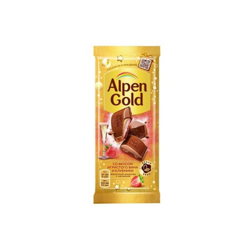 Шоколад Альпен Голд (молочный/клубнич.нач.со вкусом игрист.вина),85 гр. (21)