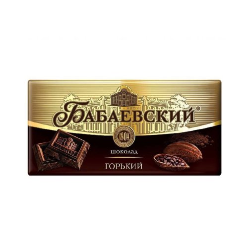 шоколад Бабаевский ГОРЬКИЙ , 90 гр. (18) 4 бл. в кор./72