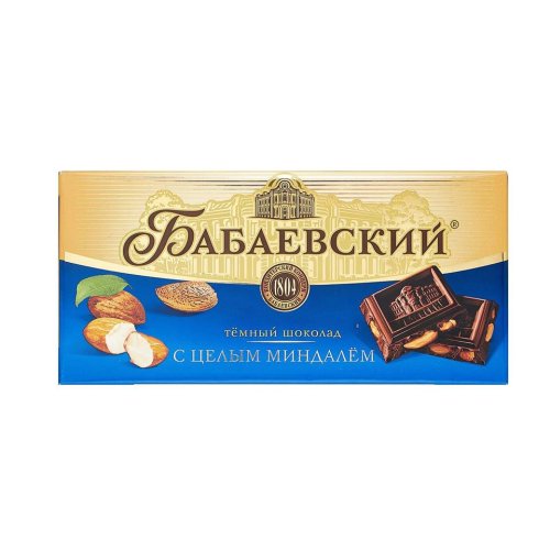 Шоколад Бабаевский темн.МИНДАЛЬ ,200 гр. (14)