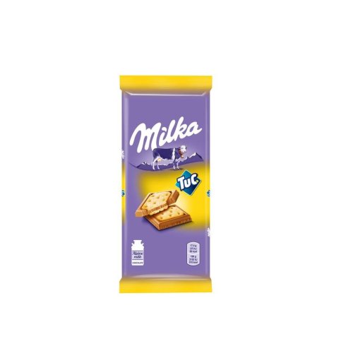 Шоколад Милка молочный с сол.крекером Tuc , 87 гр. (18)