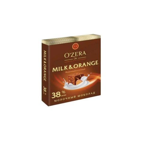 Шоколад квадрат O`Zera Milk & Orange ,90 гр. (6) (ОС824)