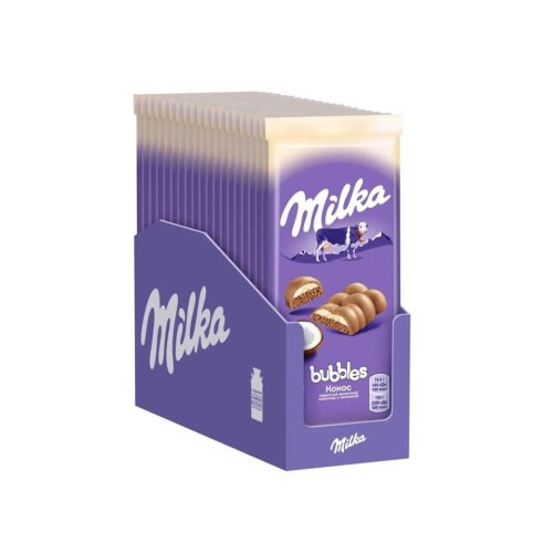 Шоколад Милка молочный Babbles пористый Кокос 92 гр. (16)/360