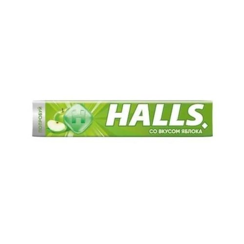 Леденцы Halls Яблоко 25 гр. (12) /30 бл черный