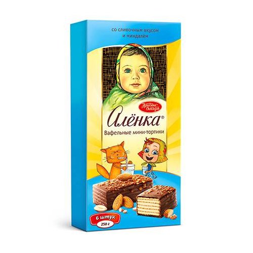 Аленка со Сливоч.вкусом и миндалем 250 гр. (6)