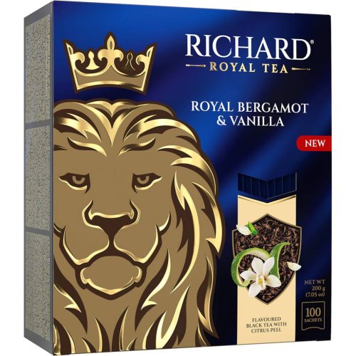 Royal Bergamot & Vanilla 100 пак.*2 гр. черный (8) 102736