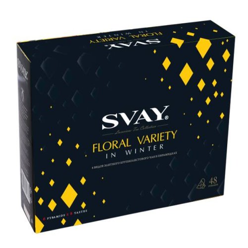 Svay FLORAL Variety in Winter 48*2,5 гр.,черный,зеленый,травяной, пирамидки (6) обечайка