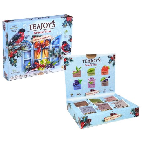 TeaJoy'S Зимнее Утро 6 вкусов 30*2 гр.,черн.,зел.,с добав., пакет с ярлыком (12)