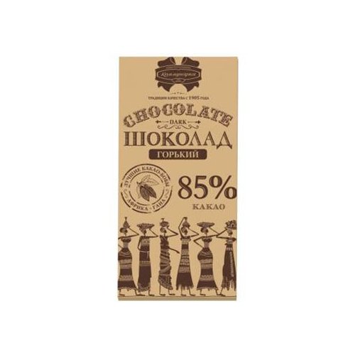 КОММУНАРКА Шоколад КРАФТ 85 гр. горький Элит (72%) (20)