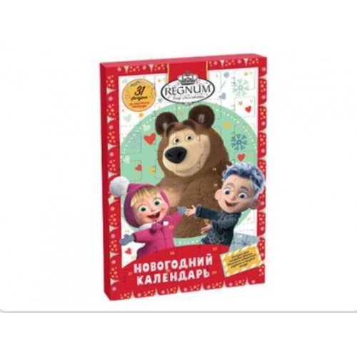Подарочный набор Новогодний календарь МАША И МЕДВЕДЬ 75 гр. (20) (SK-1-2)
