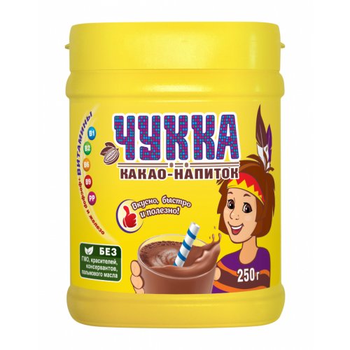 Какао Чукка 250 гр. гран. пластик.банка (10) NEW