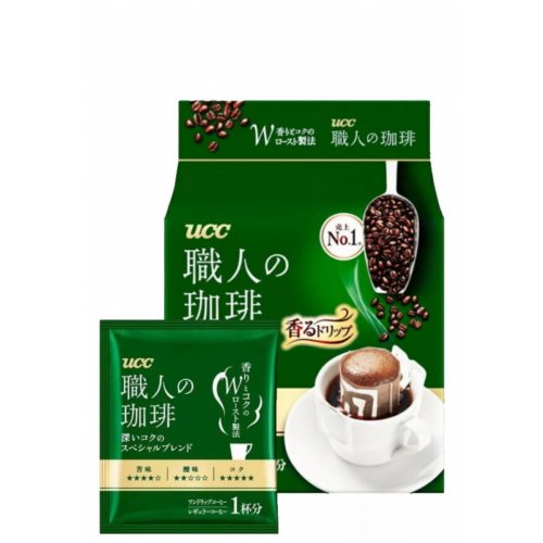 ДРИП ПАКЕТЫ UCC The Blend Special 7 гр*18 пакет, молотый, м/у (6) (351734 зеленый) NEW