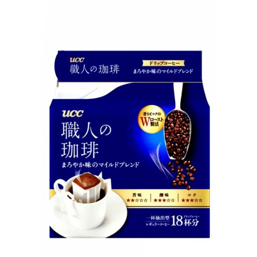 ДРИП ПАКЕТЫ UCC The Blend Mild 7 гр*18 пакет, молотый, м/у (6) (351736 синий) NEW