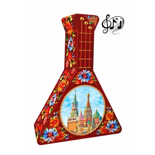 Музыкальная балалайка Москва 50 гр. ОРА, ж/б (30) (6794)