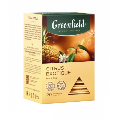 Пирамидки Fine Dining Citrus Exotique черн. с аром. ананаса и юдзу 20 пак.х2 гр. (8) (1985-08) NEW
