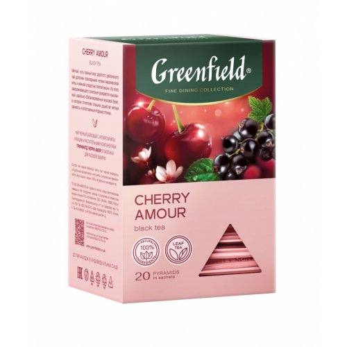 Пирамидки Fine Dining Cherry Amour черн. с аром. мяты и вишни 20 пак.х2 гр. (8) (1984-08)/110 NEW