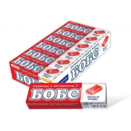 Леденцы БОБС лесные ягоды с вит.С 35 гр.(12) в кор. 24 бл. (BS-3-22)