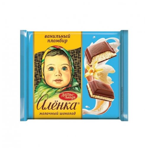 Шоколад Алёнка 67 гр. начинка Ванильный пломбир (18)/360