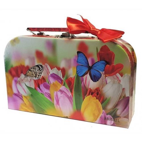 (ОБ2 0430/1) Цветы и бабочки (Зеленый Мао Дзянь) 85 гр. (32) кейс