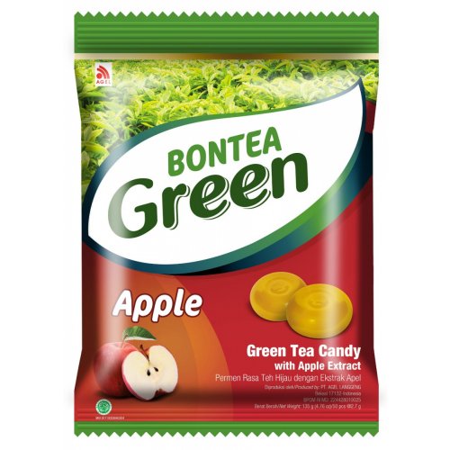карамель Bontea Зеленое яблоко 135 гр., м/у (20)