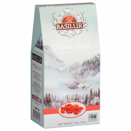 Basilur Зимние ягоды со вкусом барбариса 100 гр., черн., картон (12) (72019)