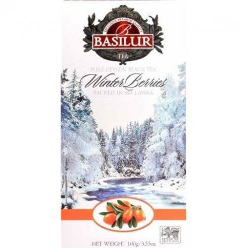 Basilur Зимние ягоды со вкусом облепихи 100 гр., черн., картон (6) (72021)