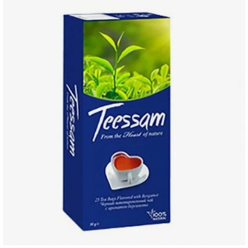 Teessam Ерл грей 25пак.*2гр. черный индийский,двухкамерный с ярл. (36)/в пал.120
