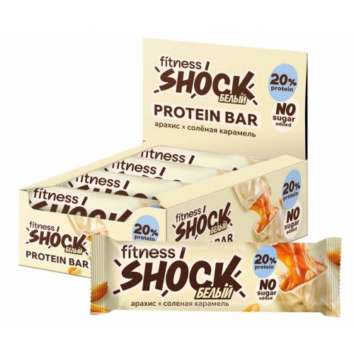 FitnesSHOCK Батончик глазир. 